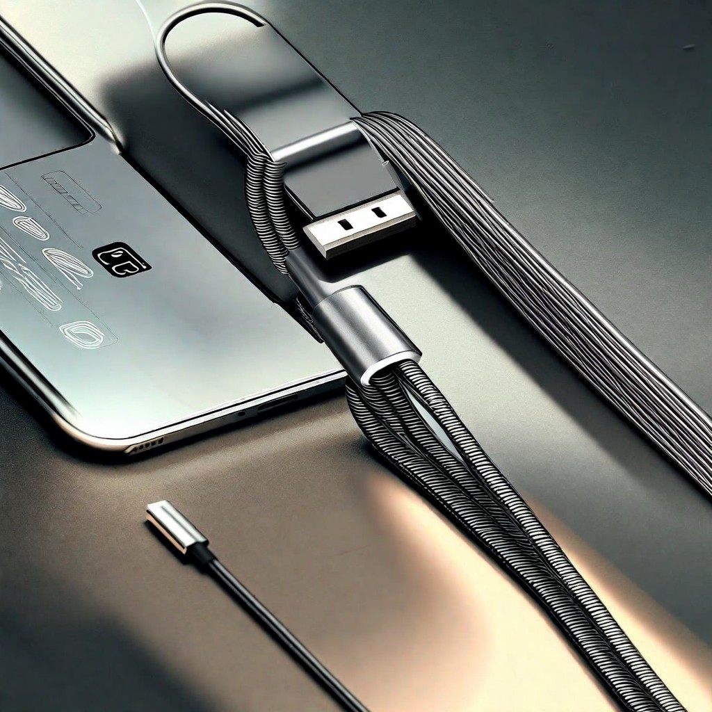 metal iphone charging cable