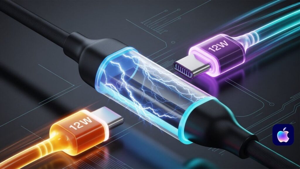 12w lightning charging cable